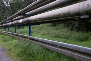 romp lijn pijpen industrie gas- en olie foto