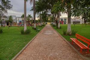 cassilandia, mato grosso do sul, brazilië, 2021 -sao jose square foto