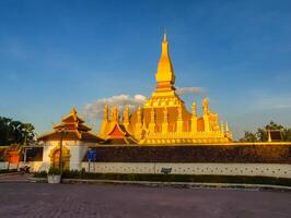 pha dat luang gouden stoepa, vientiane, Laos, lao mensen democratisch republiek foto