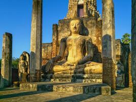 wat phra sri rotan Mahathat rajaworavuharn tempel in si satchanalai historisch park, Thailand foto