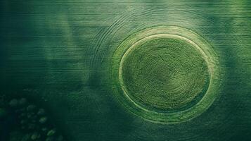 ai gegenereerd foto helder knal natuur landschap, minimalisme stijl ai gegenereerd