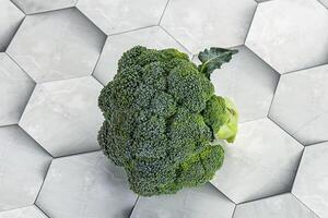 rauw rijp groen broccoli kool foto