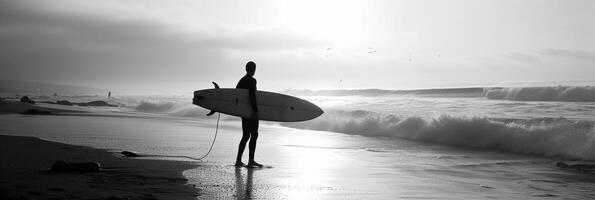 ai gegenereerd surfers vreugde, achtergrond afbeelding, generatief ai foto