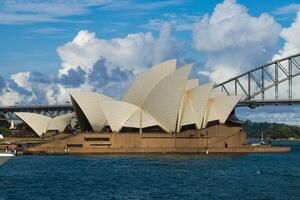 Sydney opera huis, een multi evenementenlocatie het uitvoeren van kunsten centrum Bij Sydney haven gelegen in sydney, nieuw zuiden Wales, Australië. het werd een UNESCO wereld erfgoed plaats Aan 28 juni 2007. foto