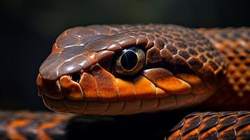 ai gegenereerd koning cobra hoog kwaliteit beeld foto