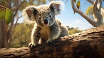 ai gegenereerd koala hoog kwaliteit beeld foto