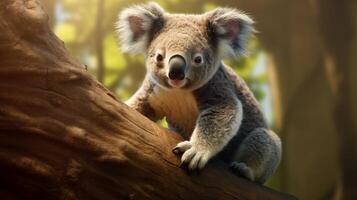 ai gegenereerd koala hoog kwaliteit beeld foto