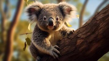 ai gegenereerd koala hoog kwaliteit beeld foto