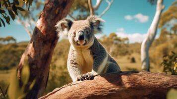 ai gegenereerd koala hoog kwaliteit beeld foto