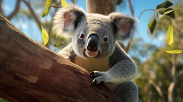 ai gegenereerd koala hoog kwaliteit beeld foto