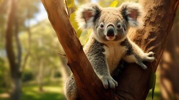 ai gegenereerd koala hoog kwaliteit beeld foto