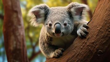 ai gegenereerd koala hoog kwaliteit beeld foto