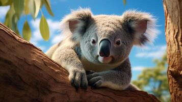 ai gegenereerd koala hoog kwaliteit beeld foto