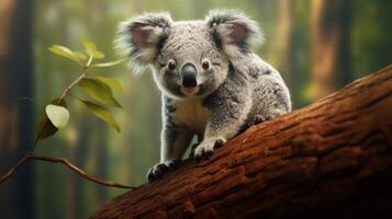 ai gegenereerd koala hoog kwaliteit beeld foto