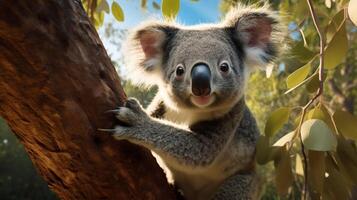 ai gegenereerd koala hoog kwaliteit beeld foto