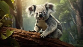 ai gegenereerd koala hoog kwaliteit beeld foto