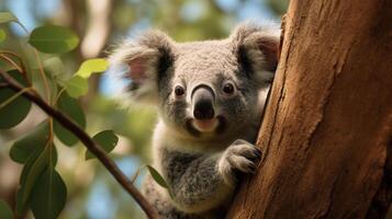 ai gegenereerd koala hoog kwaliteit beeld foto