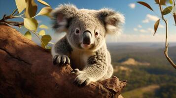 ai gegenereerd koala hoog kwaliteit beeld foto