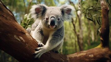 ai gegenereerd koala hoog kwaliteit beeld foto