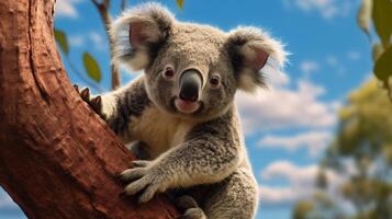 ai gegenereerd koala hoog kwaliteit beeld foto