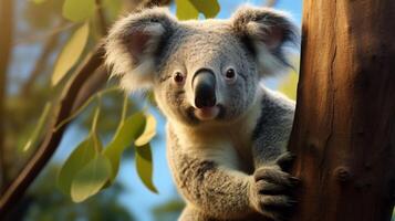 ai gegenereerd koala hoog kwaliteit beeld foto