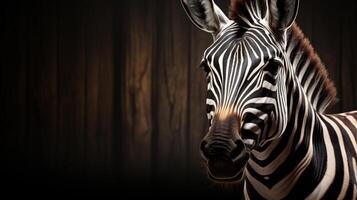 ai gegenereerd zebra hoog kwaliteit beeld foto