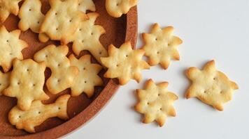 biscuits Aan een wit achtergrond foto