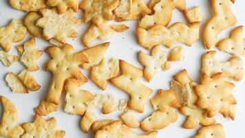 biscuits Aan een wit achtergrond foto