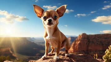 ai gegenereerd chihuahua hoog kwaliteit beeld foto