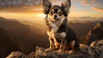 ai gegenereerd chihuahua hoog kwaliteit beeld foto