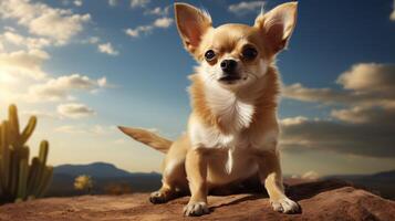 ai gegenereerd chihuahua hoog kwaliteit beeld foto