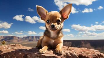 ai gegenereerd chihuahua hoog kwaliteit beeld foto