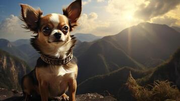 ai gegenereerd chihuahua hoog kwaliteit beeld foto