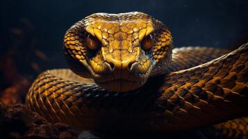 ai gegenereerd cobra hoog kwaliteit beeld foto