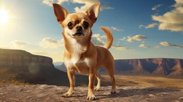 ai gegenereerd chihuahua hoog kwaliteit beeld foto