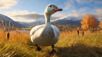 ai gegenereerd gans hoog kwaliteit beeld foto