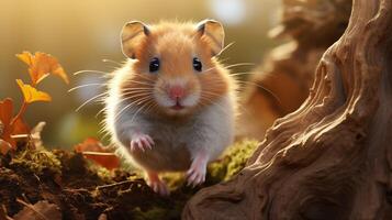 ai gegenereerd hamster hoog kwaliteit beeld foto