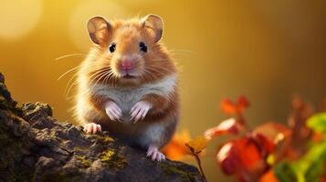 ai gegenereerd hamster hoog kwaliteit beeld foto