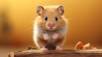 ai gegenereerd hamster hoog kwaliteit beeld foto