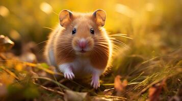 ai gegenereerd hamster hoog kwaliteit beeld foto