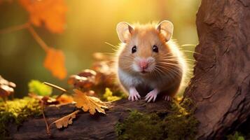 ai gegenereerd hamster hoog kwaliteit beeld foto