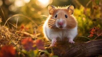 ai gegenereerd hamster hoog kwaliteit beeld foto