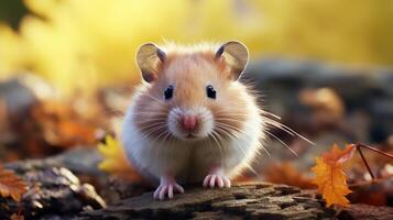 ai gegenereerd hamster hoog kwaliteit beeld foto