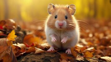 ai gegenereerd hamster hoog kwaliteit beeld foto