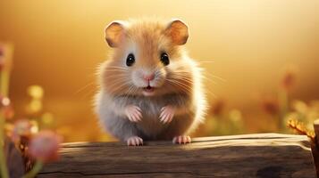 ai gegenereerd hamster hoog kwaliteit beeld foto