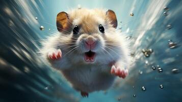 ai gegenereerd hamster hoog kwaliteit beeld foto