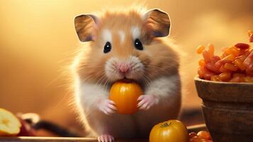 ai gegenereerd hamster hoog kwaliteit beeld foto