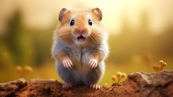 ai gegenereerd hamster hoog kwaliteit beeld foto