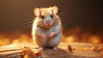 ai gegenereerd hamster hoog kwaliteit beeld foto