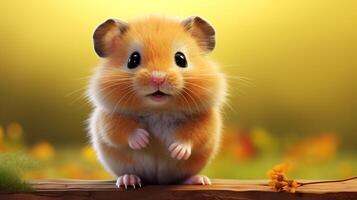 ai gegenereerd hamster hoog kwaliteit beeld foto